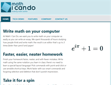 Tablet Screenshot of mathicando.com